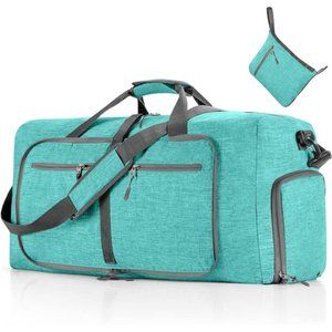 Travel Duffle Bag for Men 65L Foldable Travel Duffel Bag with Shoes Compartment